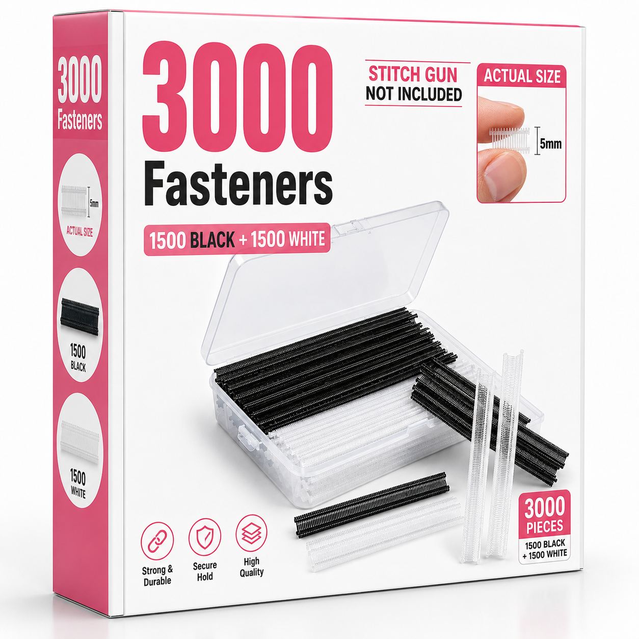 3000 black and white refill fasteners